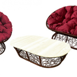 Комплект ''Мамасан'' с ротангом Венге / Под заказ